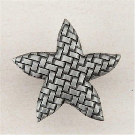 Acorn Mfg Artisan Collection Woven Star Knob, Antique Pewter DP9PP
